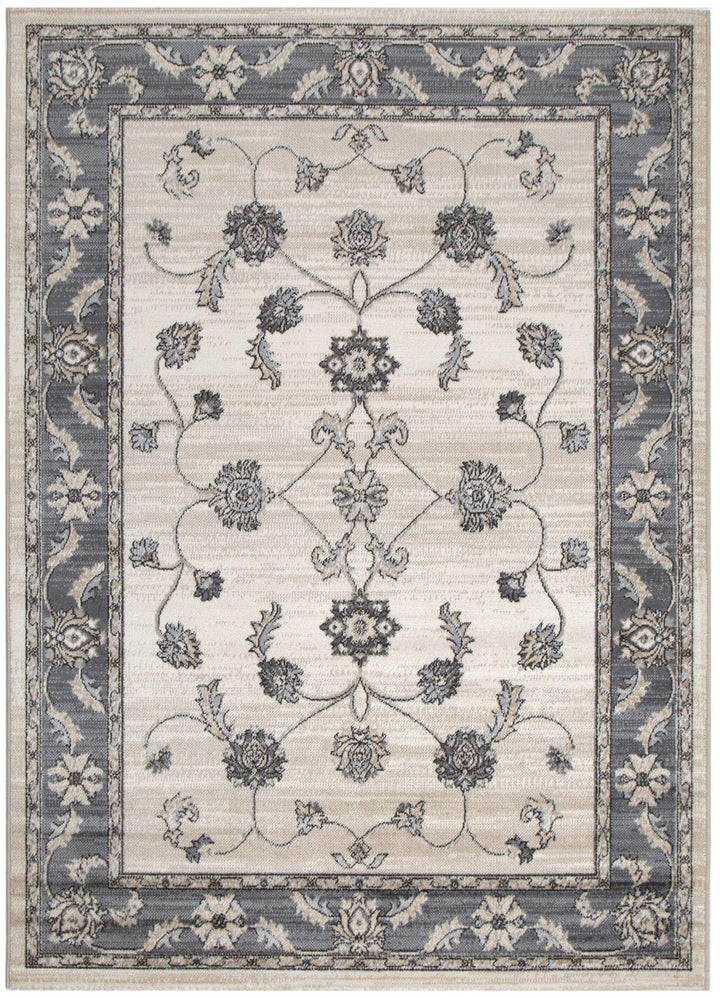 Arya Ziegler Cream Grey Rug - 6024 CREA