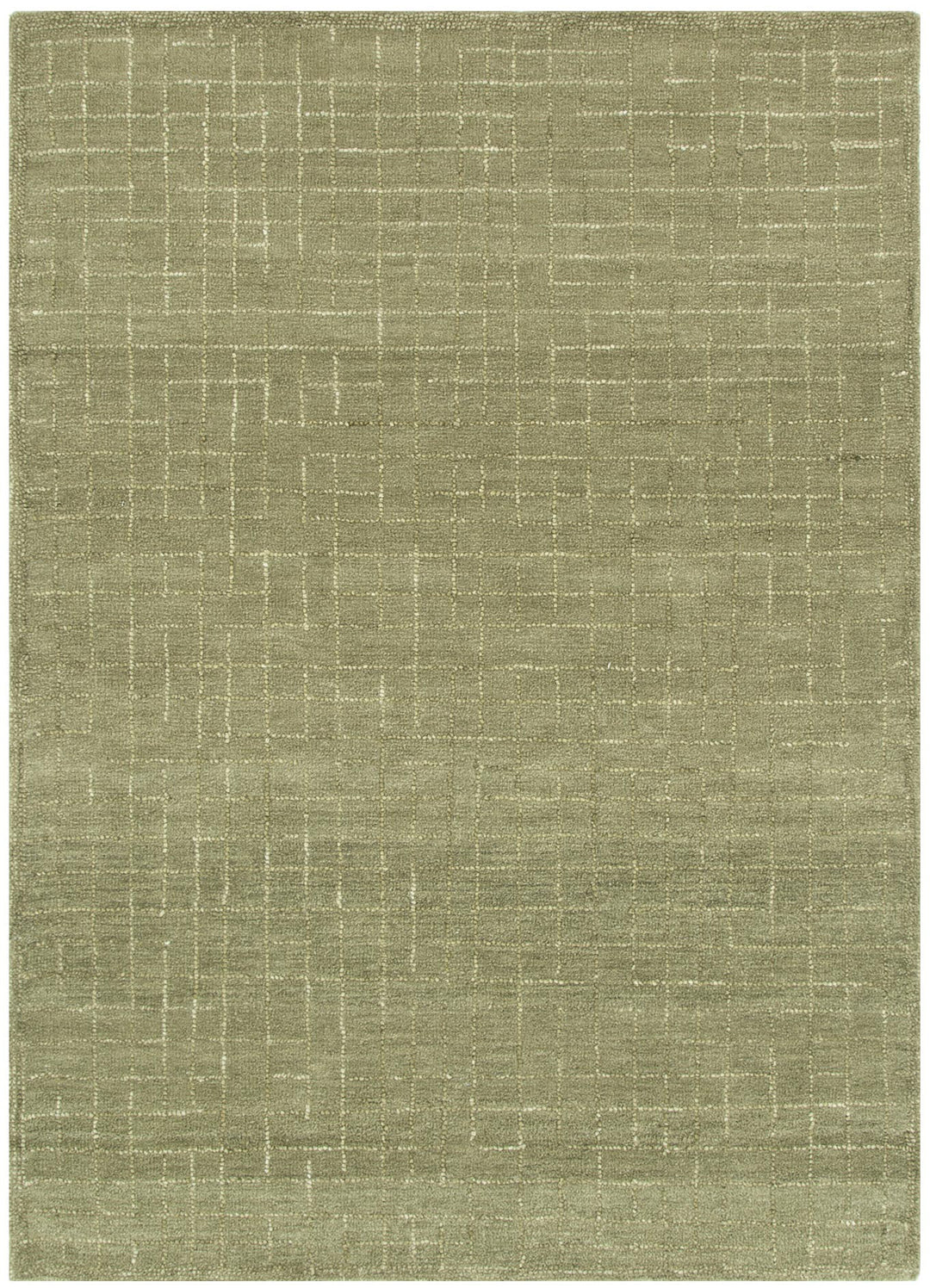 Abasco Green Knitted Wool Rug