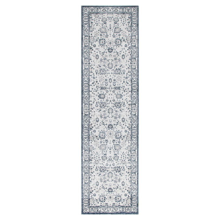 Maya Floral Traditional Blue Rug - M102