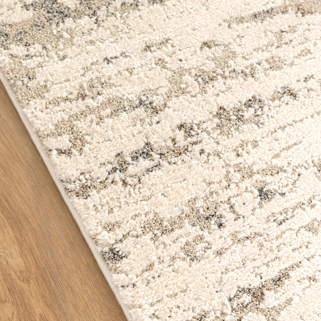 Nizza Faded Cream Beige Rug - N006