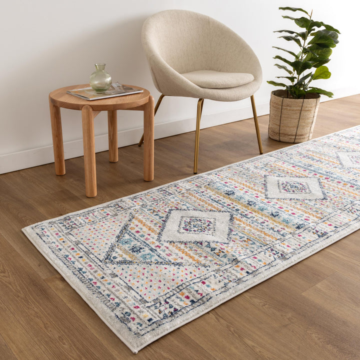 Provence Toulon Grey Tribal Rug - 017