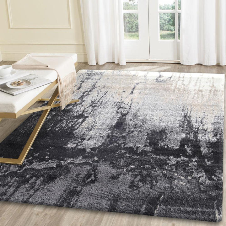 Matisse Grey and Beige Abstract Rug - 1591 490
