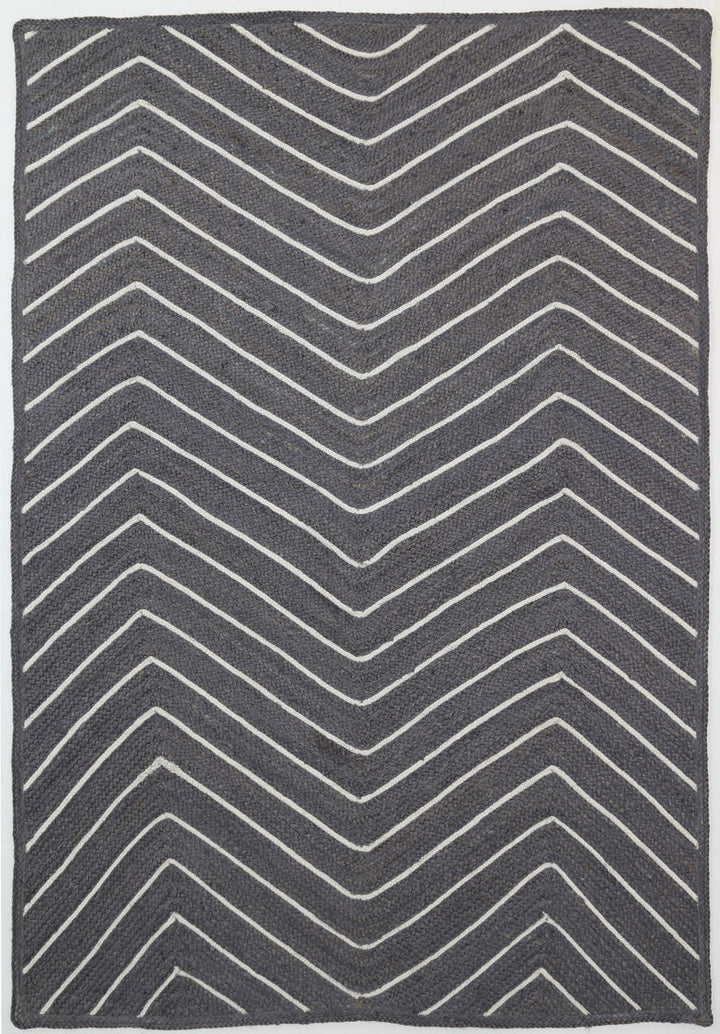 Artisan Grey Natural Chevron Rug