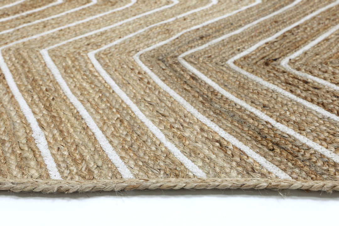 Artisan Beige Natural Chevron Rug