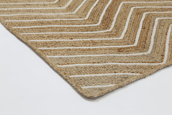 Artisan Beige Natural Chevron Rug