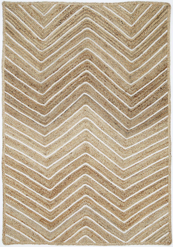 Artisan Beige Natural Chevron Rug