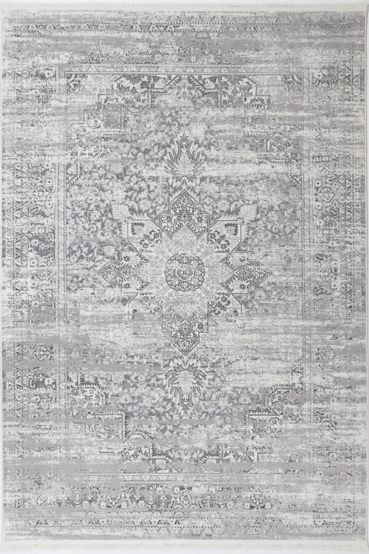 Bohemian Paradise Medalion Grey Rug - 06GREY