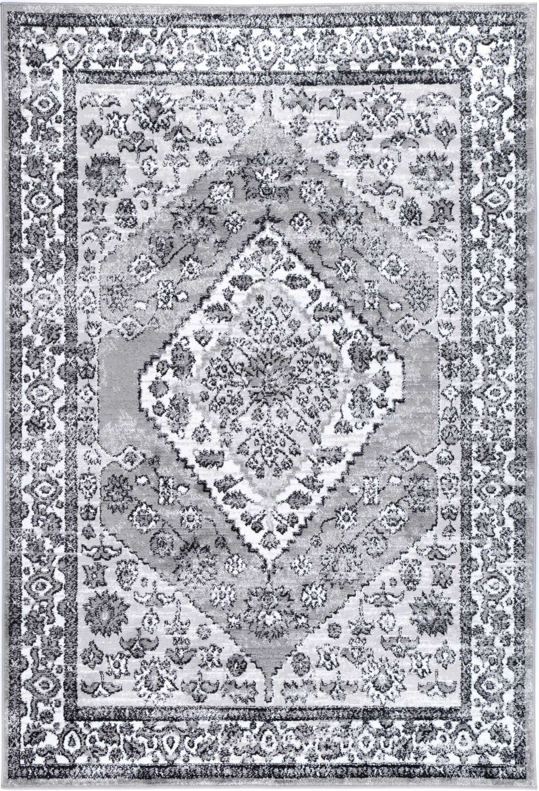 Estate Safra Traditional Grey Rug - 09GREY