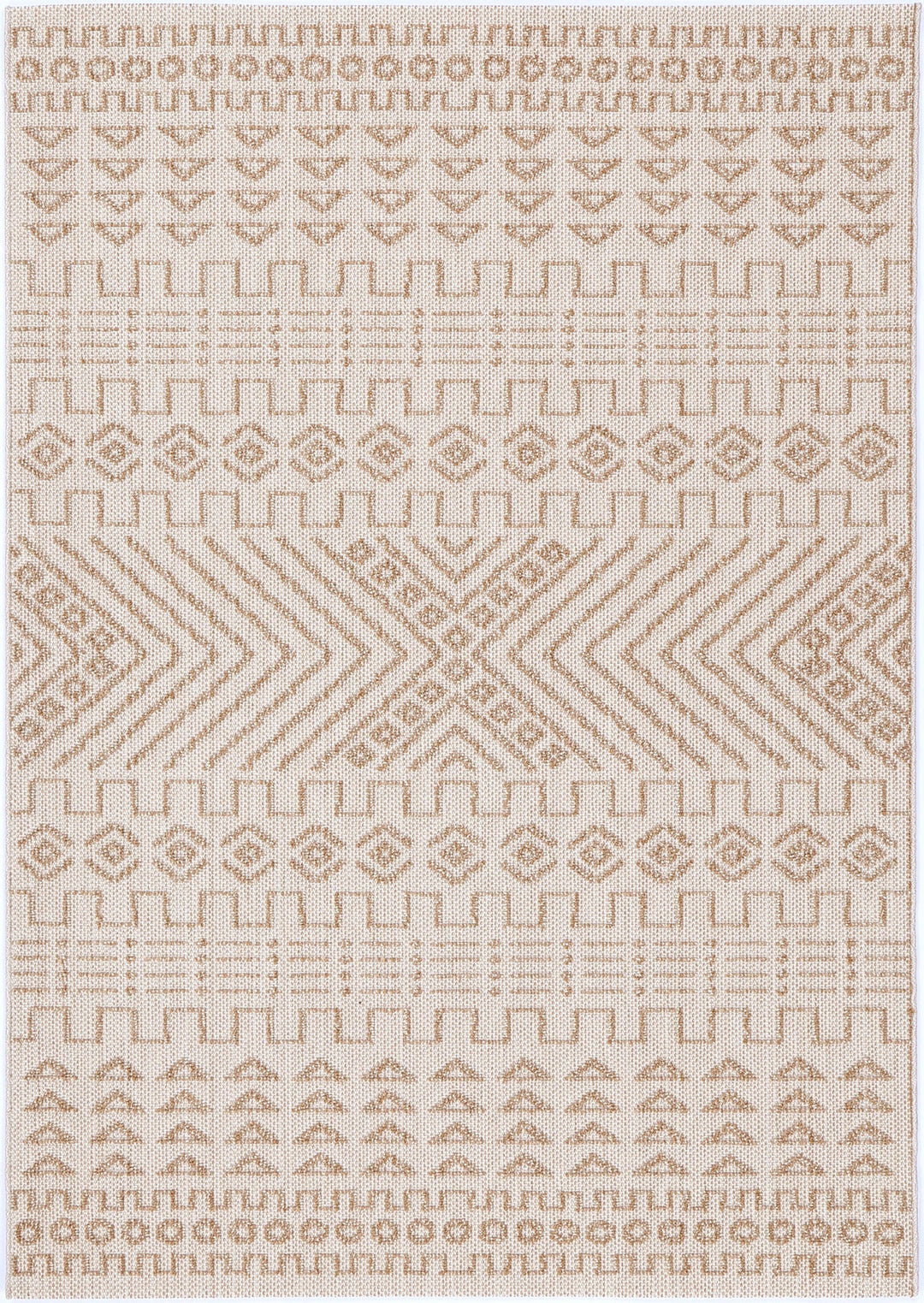 Maldives Bresha Indoor / Outdoor Beige Rug - Mald17