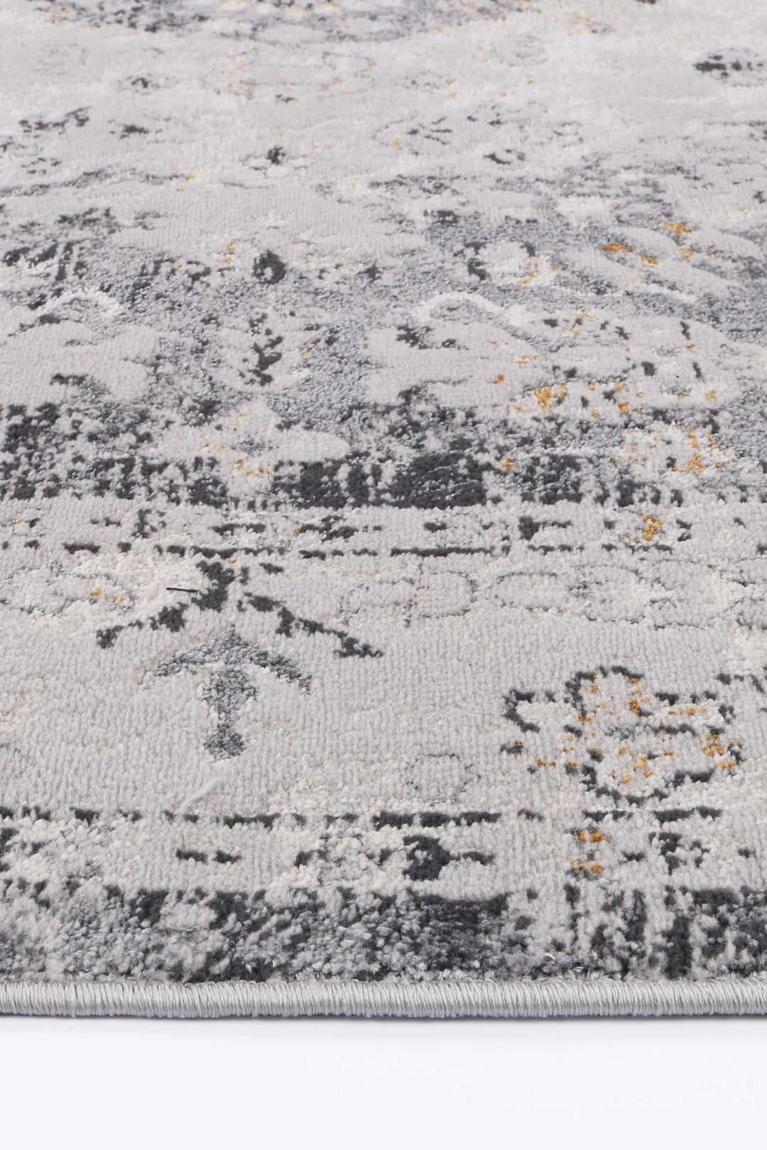 Porto Alexander Grey & Yellow Traditional Rug - 06