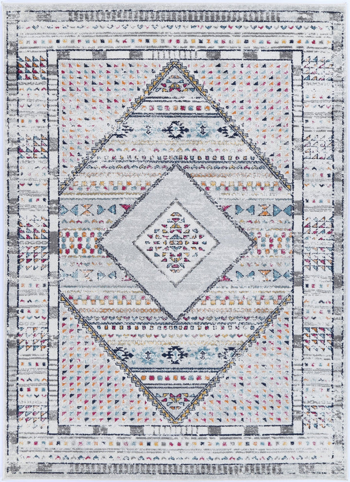 Provence Toulon Grey Tribal Rug - 017