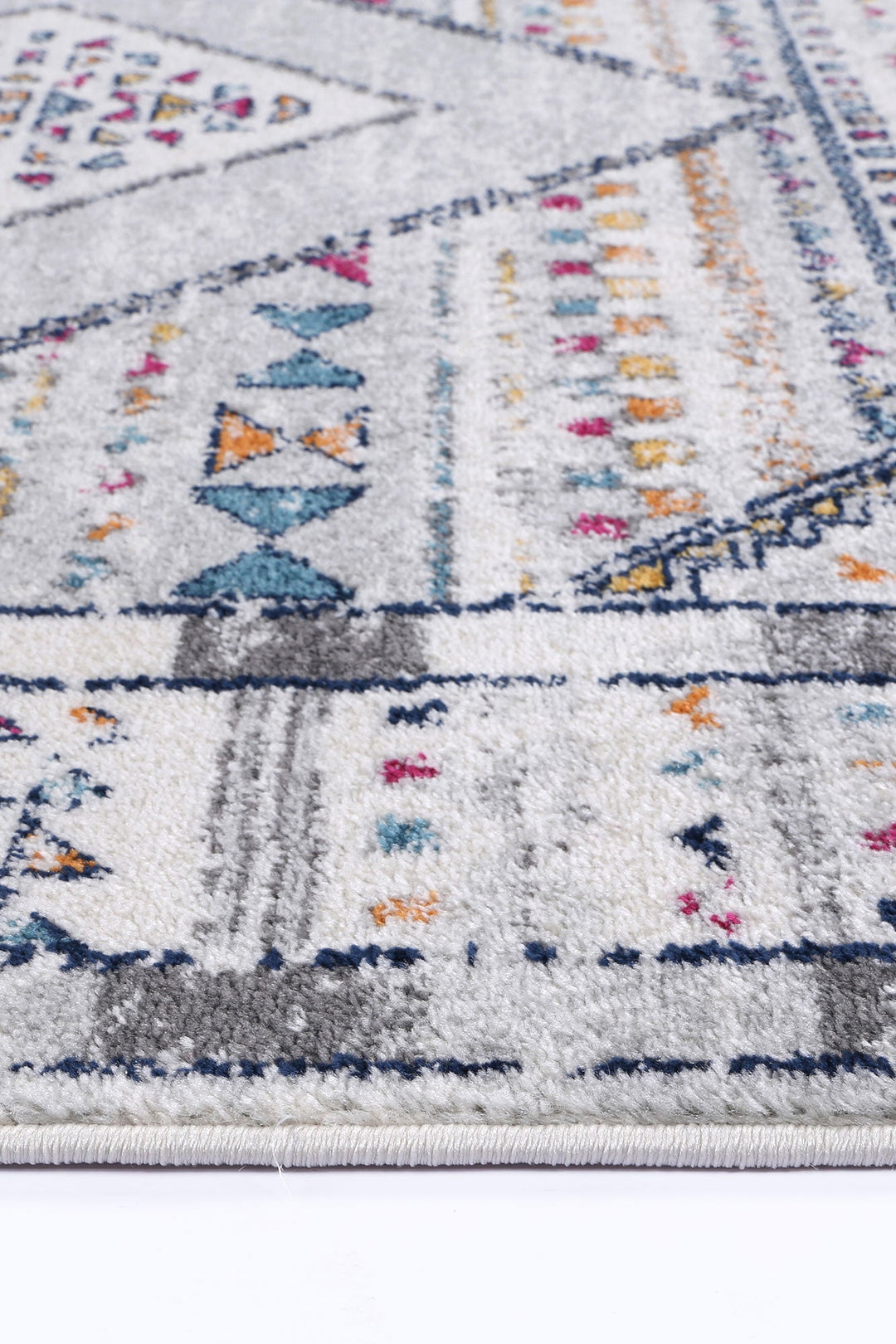 Provence Toulon Grey Tribal Rug - 017