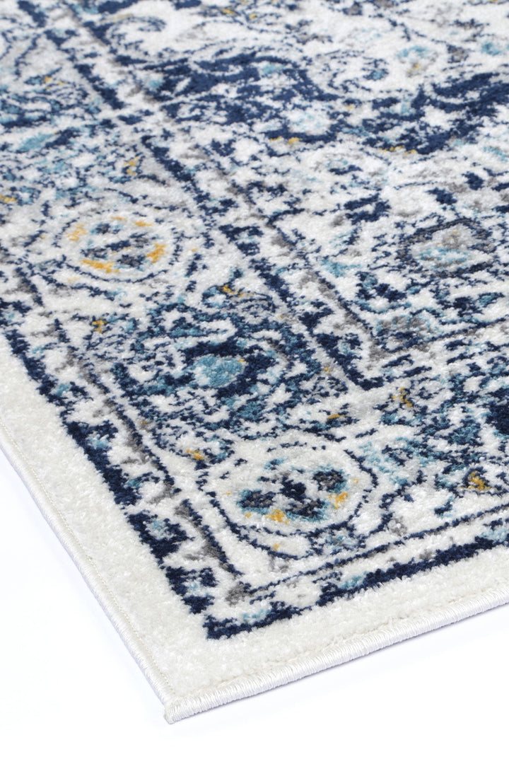 Provence Gruissan Blue & Ivory Transitional Rug - 022