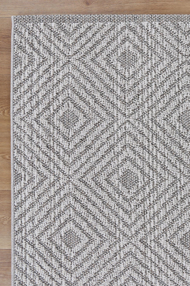 Vanuatu Walasi Ash Geometric Flatweave Rug - 20