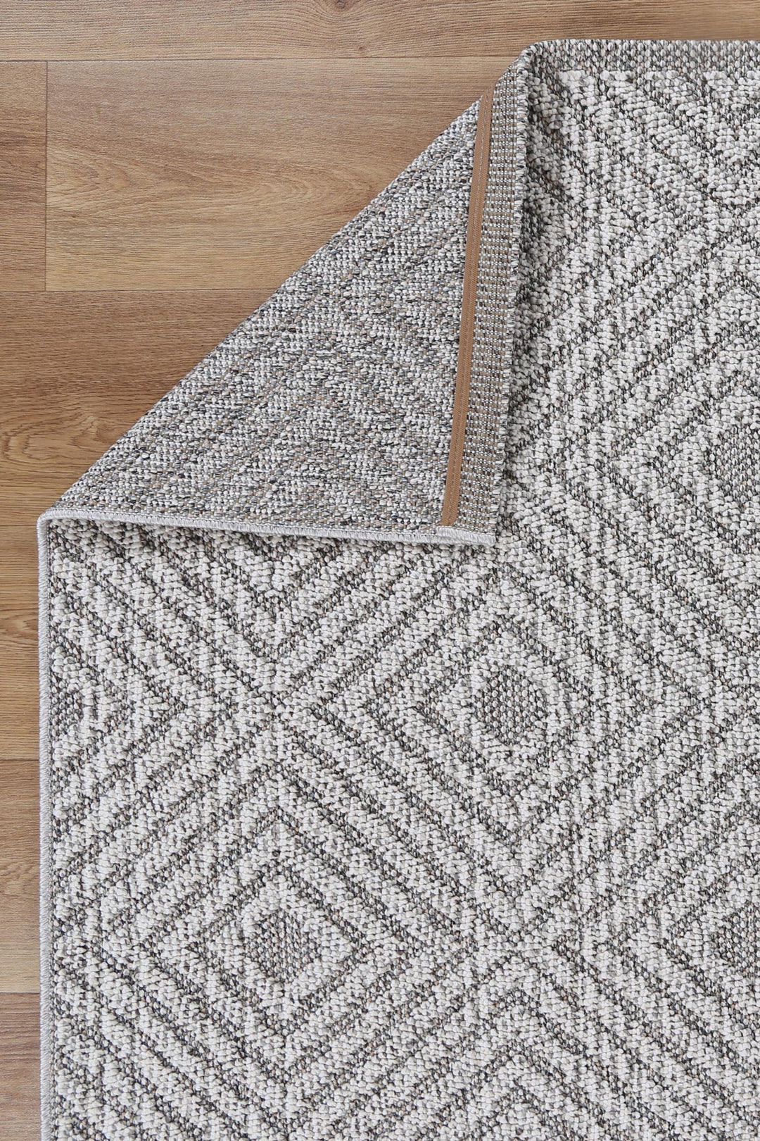 Vanuatu Walasi Ash Geometric Flatweave Rug - 20